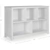 imageGuidecraft Classic White Bookshelf Childrens 5 Compartment Toy Bin Art Clothes and Bookcase  Wooden Playroom and Bedroom Storage Furniture for KidsGrey