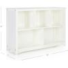 imageGuidecraft Classic White Bookshelf Childrens 5 Compartment Toy Bin Art Clothes and Bookcase  Wooden Playroom and Bedroom Storage Furniture for KidsWhite