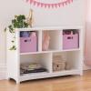imageGuidecraft Classic White Bookshelf Childrens 5 Compartment Toy Bin Art Clothes and Bookcase  Wooden Playroom and Bedroom Storage Furniture for KidsWhite