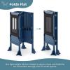imageGuidecraft Contemporary Kitchen Helper Stool  Royal Navy Folding Toddler Safety Tower with 2 Keepers and NonSlip Mat Adjustable Height Step Stool for Little Helpers Kids Learning FurnitureRoyal Navy