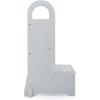 imageGuidecraft HighRise StepUp  White Two Step Stool with Handles and Safety NonSlip Treads and AntiTip Feet for Kids and Adults Quality Learning FurnitureGray