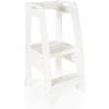 imageGuidecraft HighRise StepUp  White Two Step Stool with Handles and Safety NonSlip Treads and AntiTip Feet for Kids and Adults Quality Learning FurnitureWhite