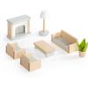 imageGuidecraft Modern Home Dollhouse Furniture  24 pc Set Dollhouse Accessories Pretend Play Furniture Toys for Boys Girls ampamp Toddlers 3Y