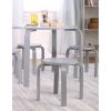 imageGuidecraft Nordic Table and Stools Set for Kids White  Stacking Bentwood Stools with Curved Wood Toddler Activity Table  Childrens Modern Bedroom Playroom and Living Room FurnitureGrey