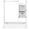 imageGuidecraft See and Store Dressup Center  White Pretend Play Costume Storage Wardrobe for Kids with Mirror ampamp Shelves Armoire with Bottom Tray Toddlers Room FurnitureWhite