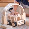 imageGuidecraft Wooden Fire Truck Vehicle Play Set Kids Learning and Educational Dramatic Play ToySchool Bus