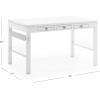 imageMartha Stewart Crafting Kids Art Table with Paper Roll  Linen White Kids Craft Desk and Art Organizer for Kids  Wooden Toddler Activity Table  Playroom Arts and Craft StorageLinen White