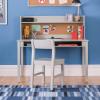 imageMartha Stewart Kids Desk with Hutch and Chair Set by Guidecraft  Navy Kids Wooden Study Table with Storage and Corkboard  Wood Bedroom or Furniture Set for BoysGrey