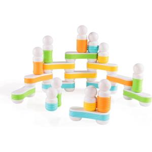 imageGuidecraft Grippies Builders  30 Piece Set Soft Grip Magnetic Building Set Educational STEM Construction Toy for ToddlersLinks  24 pc set