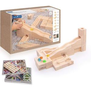 imageGuidecraft Unit Block Marble Run  40 pc Set Rubberwood Education Learning Blocks STEM Toy for Girls and Boys