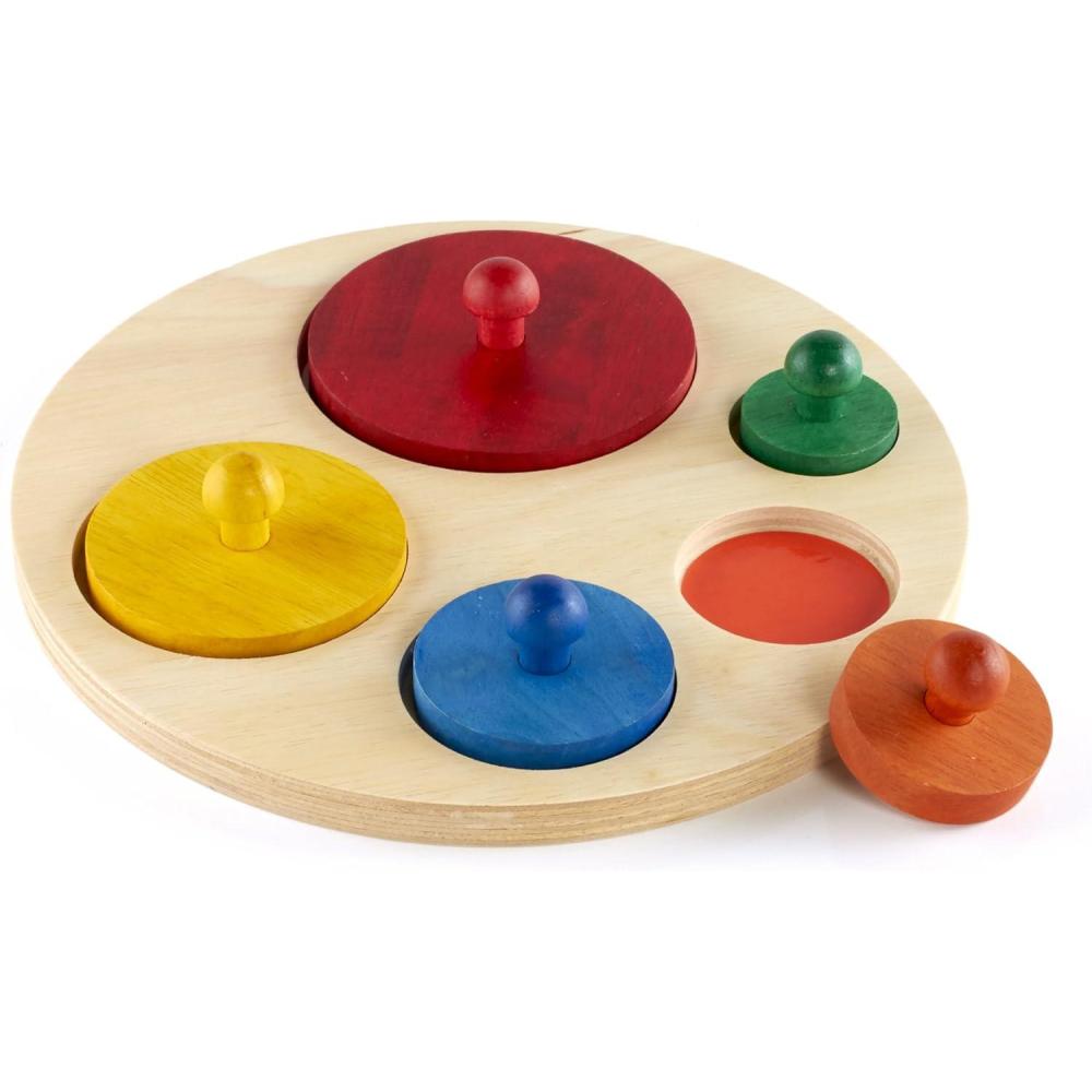 imageGuidecraft Circle Sorter  Shape and Color Puzzle for Toddlers  Kids Early Learning and Development Toy Wooden Educational Set