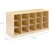imageGuidecraft 15Bin Storage 61 cm 24quot  Birch Plywood