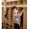 imageGuidecraft 2Section Locker  Birch Plywood Cubicle Coat Hanger Backpack Organizer with Cubbies Storage for Daycare Preschool2Section Locker