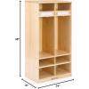 imageGuidecraft 2Section Locker  Solid Maple