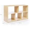 imageGuidecraft 5Compartment Storage 76 cm 30quot  Birch Plywood Wooden Classroom Storage Cabinet for School Classroom or Home Teachers Book Shelf for Kids and Toy Organizer