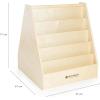 imageGuidecraft 5Shelf Book Display 2Sided 71 cm 28quot  Birch Plywood Children Kids Bookcase Book Shelf Storage Display Rack Organizer Holder for Bedroom Study Living Room