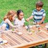 imageGuidecraft Acadia Kids Outdoor Table  Acacia Wood Long Activity Desk for Outdoor Classroom Furniture  Kids Picnic Table for Garden Patio Porch and Backyard Spaces  Measures 60quot L x 30quot W x 24quot H30 x 60 in