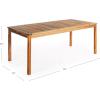 imageGuidecraft Acadia Kids Outdoor Table  Acacia Wood Long Activity Desk for Outdoor Classroom Furniture  Kids Picnic Table for Garden Patio Porch and Backyard Spaces  Measures 60quot L x 30quot W x 24quot H30 x 60 in