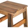 imageGuidecraft Acadia Outdoor Stools Set of 2  Acacia Wood Stool for Kids Ages 2 14in Height Holds Upto 125lbs  Flexible Seating for Kids Outdoor Activity Table Perfect for Backyard Garden Patios