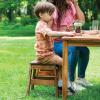 imageGuidecraft Acadia Outdoor Stools Set of 2  Acacia Wood Stool for Kids Ages 2 14in Height Holds Upto 125lbs  Flexible Seating for Kids Outdoor Activity Table Perfect for Backyard Garden Patios