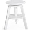 imageGuidecraft Adjustable Drafting Wooden StoolNatural Drafting Chair for Kids 1618 Inch Swivel Stool for Kids Art Studio Furniture  Toddler Chair for Drawing Painting and CraftingWhite