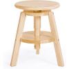 imageGuidecraft Adjustable Drafting Wooden StoolNatural Drafting Chair for Kids 1618 Inch Swivel Stool for Kids Art Studio Furniture  Toddler Chair for Drawing Painting and CraftingNatural