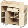 imageGuidecraft Art Activity Cart  Rolling Wooden Storage Cabinet and Shelves with Caster Wheels Arts and Crafts Supply Classroom Furniture