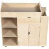 imageGuidecraft Art Activity Cart  Rolling Wooden Storage Cabinet and Shelves with Caster Wheels Arts and Crafts Supply Classroom Furniture