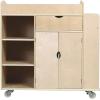 imageGuidecraft Art Activity Cart  Rolling Wooden Storage Cabinet and Shelves with Caster Wheels Arts and Crafts Supply Classroom Furniture