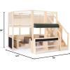imageGuidecraft Caf Loft Kids Wooden Indoor Pretend Play Kitchen and Climber Activity Center with Stove Sink Storage and Chalkboard for Toddlers  Children Learning Toy Furniture