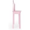 imageGuidecraft Classic White Vanity and Stool Set for Kids Age 38 Pretend Play Vanity with Mirrors for Girls Wooden Makeup Table with Storage DrawerPink