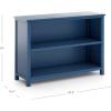 imageGuidecraft Deluxe Taiga 2Shelf Bookcase 30quot  Navy Wooden Storage Organizer Cubby for Home and Office