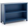 imageGuidecraft Deluxe Taiga 2Shelf Bookcase 30quot  Navy Wooden Storage Organizer Cubby for Home and Office