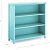 imageGuidecraft Deluxe Taiga 3Shelf Bookcase 42quot  Teal Wooden Storage Organizer Cubby  Bookshelf for Living Room Bedroom and Home Office