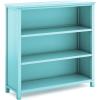 imageGuidecraft Deluxe Taiga 3Shelf Bookcase 42quot  Teal Wooden Storage Organizer Cubby  Bookshelf for Living Room Bedroom and Home Office