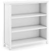 imageGuidecraft Deluxe Taiga 3Shelf Bookcase 42quot  White Storage Shelving Unit for Books Paper TV and Bins