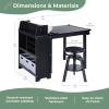 imageGuidecraft Design StudioNatural 3in1 Wooden Art Table for Kids Adjustable Drafting Table with Storage 3 Cubbies ampamp Bins  Kids Art Easel with Paper Roll Black Chalkboard Art Supplies OrganizerBlack
