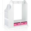 imageGuidecraft Dress Up Vanity  White Dresser Armoire with Storage Bins and Mirror for Kids Toddlers Playroom Organizer Children Furniture