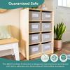 imageGuidecraft EdQ Cubby Toy Storage Organizer w 8 Fabric Bins 30quot Natural Kids Wood Bookshelf ampamp Toy Organizer for Kids Playroom  Teacher School Supply Furniture for Classrooms and Home OrganizationNatural