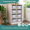 imageGuidecraft EdQ Cubby Toy Storage Organizer w 8 Fabric Bins 30quot Natural Kids Wood Bookshelf ampamp Toy Organizer for Kids Playroom  Teacher School Supply Furniture for Classrooms and Home OrganizationWhite