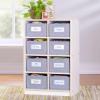 imageGuidecraft EdQ Cubby Toy Storage Organizer w 8 Fabric Bins 30quot Natural Kids Wood Bookshelf ampamp Toy Organizer for Kids Playroom  Teacher School Supply Furniture for Classrooms and Home OrganizationWhite