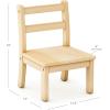 imageGuidecraft EdQ Hardwood Kids Chair Set of 2  Natural Ladderback Wooden Toddler Chairs for Children Ages 12 Seat Height 8quot  Kids Furniture for Playroom Daycare and Preschool Seating