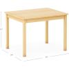 imageGuidecraft EdQ Kids Activity Table  Natural Rectangular Craft Table ampamp Small Wooden Desk for Kids  24quot x 30quot 22quot Height  Seats 4  for Playroom Preschool Daycare ampamp Montessori Classroom Furniture22 in