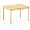 imageGuidecraft EdQ Kids Activity Table  Natural Rectangular Craft Table ampamp Small Wooden Desk for Kids  24quot x 30quot 22quot Height  Seats 4  for Playroom Preschool Daycare ampamp Montessori Classroom Furniture20 in