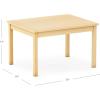 imageGuidecraft EdQ Kids Activity Table  Natural Rectangular Craft Table ampamp Small Wooden Desk for Kids  24quot x 30quot 22quot Height  Seats 4  for Playroom Preschool Daycare ampamp Montessori Classroom Furniture18 in