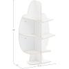 imageGuidecraft EdQ Reading Tree White  Wooden Standing Bookshelf for Kids Room Classroom and PlayroomWhite