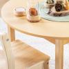 imageGuidecraft EdQ Toddler Table  Natural Round Wooden Activity Table for Kids 30quot Diameter 18quot Height  Seats 4  Kids Desk for Preschool Daycare Montessori Classroom ampamp Playroom Furniture18 in
