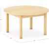 imageGuidecraft EdQ Toddler Table  Natural Round Wooden Activity Table for Kids 30quot Diameter 18quot Height  Seats 4  Kids Desk for Preschool Daycare Montessori Classroom ampamp Playroom Furniture16 in
