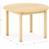 imageGuidecraft EdQ Toddler Table  Natural Round Wooden Activity Table for Kids 30quot Diameter 18quot Height  Seats 4  Kids Desk for Preschool Daycare Montessori Classroom ampamp Playroom Furniture20 in