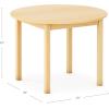 imageGuidecraft EdQ Toddler Table  Natural Round Wooden Activity Table for Kids 30quot Diameter 18quot Height  Seats 4  Kids Desk for Preschool Daycare Montessori Classroom ampamp Playroom Furniture22 in